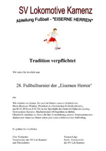 28. Fußballturnier der Eisernen Herrern 2018
